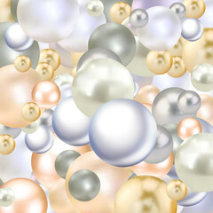 Elegant template with pearl pattern. Vector design for banners, cards, wedding invitation. eps 10