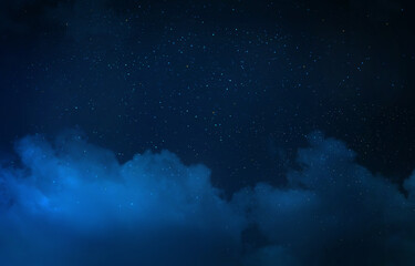 Fototapeta na wymiar Night sky with stars as background. Universe