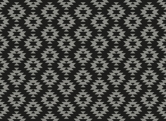 Black line aztec pattern vector design