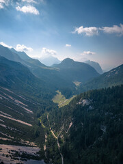 mountain landscape in the dolomites