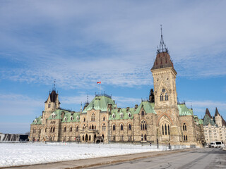 Fototapeta na wymiar Ottawa, capital de Canada, en invierno