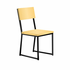 Isolated chair 3d vector