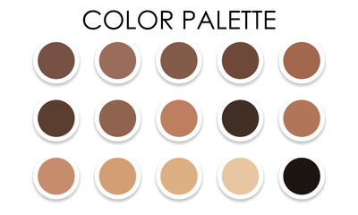 Color palette. Samples of color combinations for design. Vector illustration