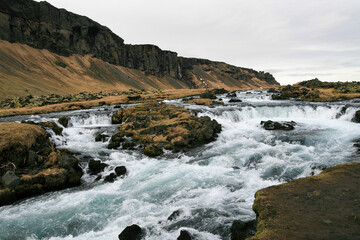 Fototapeta na wymiar Thingvellir Oxararfoss Waterfall