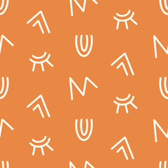 African tribal seamless pattern