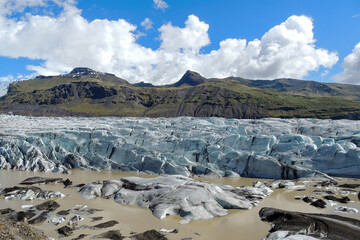 White Volcano Erosion Rocks Iceland