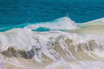 splash in the sea