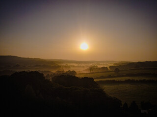 Obraz premium sunset in the mountains