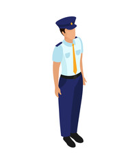 Police Officer Professions Composition
