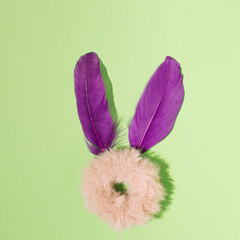 easter bunny with eggs