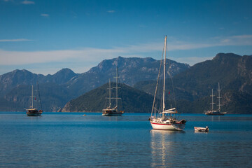 View to the harbour of Marmaris