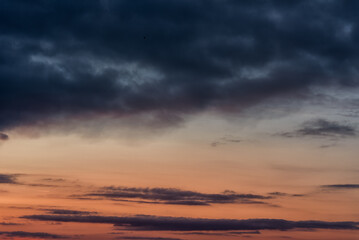 Beautiful Sunset Sky and Cloudy Sky