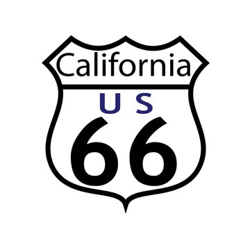 Route 66 California Highway Sign