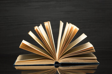 Law and justice concept. Mallet gavel of the judge, scales of justice, books. Copy space for text