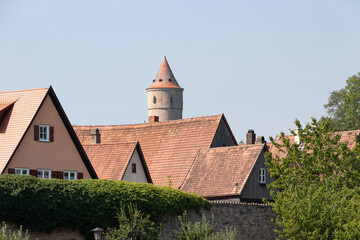 Fototapeta na wymiar Faulturm in Dinkelsbühl