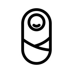 baby icon or logo isolated sign symbol vector illustration - high quality black style vector icons
