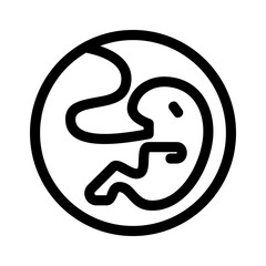 embryo icon or logo isolated sign symbol vector illustration - high quality black style vector icons
