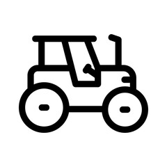 tractor icon or logo isolated sign symbol vector illustration - high quality black style vector icons
