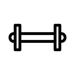 barbell icon or logo isolated sign symbol vector illustration - high quality black style vector icons

