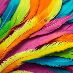 colorful feathers background - 573351593