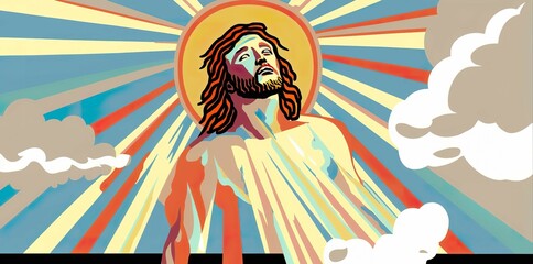 god religious spiritual illustration gospel grace blessed background faith art prayer christianity digital artwork easter
jesus christ god holy saint saviour disciple christian generative ai art
