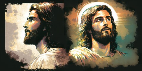 god religious spiritual illustration gospel grace blessed background faith art prayer christianity digital artwork easter
jesus christ god holy saint saviour disciple christian generative ai art
