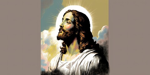 god religious spiritual illustration gospel grace blessed background faith art prayer christianity digital artwork easter
jesus christ god holy saint saviour disciple christian generative ai art

