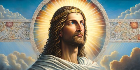 god religious spiritual illustration gospel grace blessed background faith art prayer christianity digital artwork easter
jesus christ god holy saint saviour disciple christian generative ai art
