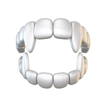 recommend clip art: Vampire teeth Front view 3D