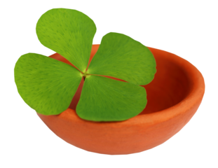 Decorative clover leaves