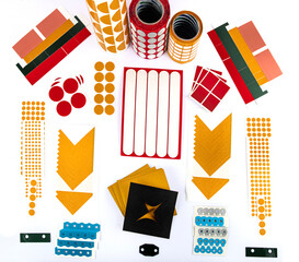 Custom Cut tape Medical Tape , Custom Die Cutting Tapes.Production of self-adhesive labels. Labeled...