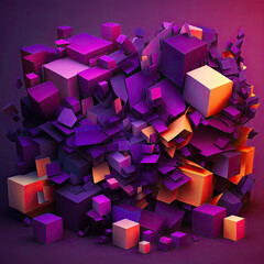 abstract background with cubes