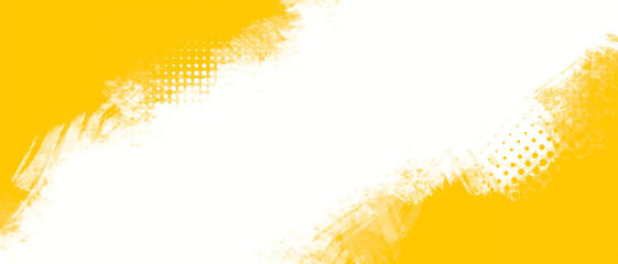 Abstrac yellow grunge texture background with halftone effect vector.	
