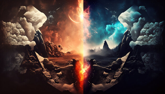 Background hell vs heaven