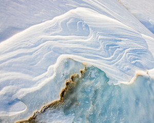 Abstract Ice & Snow on Abraham Lake