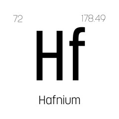 Germanium, Ge, periodic table element with name, symbol, atomic number and weight. Metalloid with various industrial uses, such as in semiconductors, fiber optics, and as a catalyst in certain