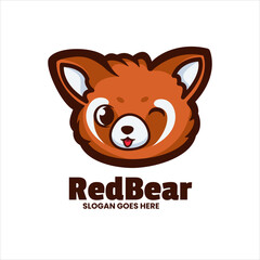 Red Bear Logo Vector