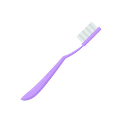 Toothbrush flat vector icon. Mouth brush design isolated tooth icon illustration.