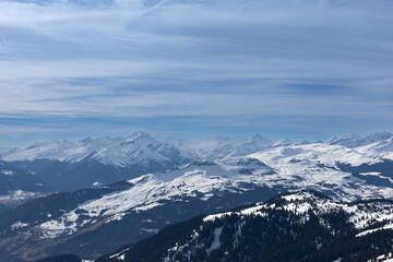 Fototapeta na wymiar snow covered mountains, Switzerland