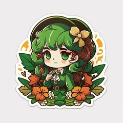 green fairy sticker 