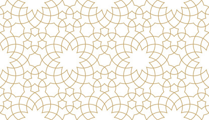 Seamless geometric pattern in authentic arabian style