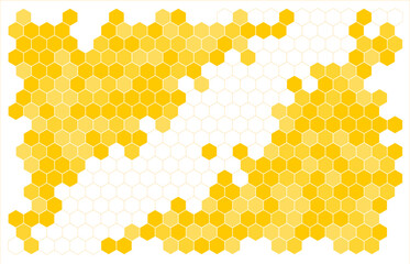 Bee honeycomb vector background honey illustration. Beehive honeycomb vector abstract cartoon pattern design