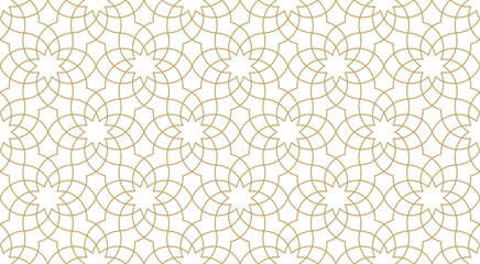 Seamless geometric pattern in authentic arabian style