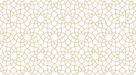 Seamless geometric pattern in authentic arabian style