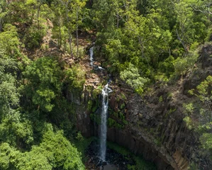 Foto op Canvas Aerial view of Daggs Falls in countryside Queensland, Australia © FRPhotos