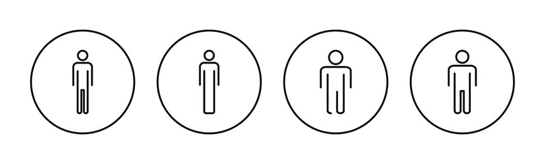 Man icon vector for web and mobile app. male sign and symbol. human symbol