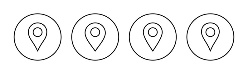 Pin icon vector for web and mobile app. Location sign and symbol. destination icon. map pin