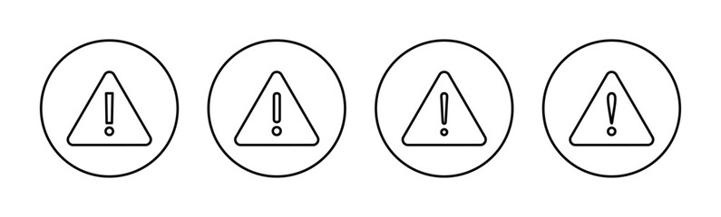 Exclamation danger sign for web and mobile app. attention sign and symbol. Hazard warning attention sign