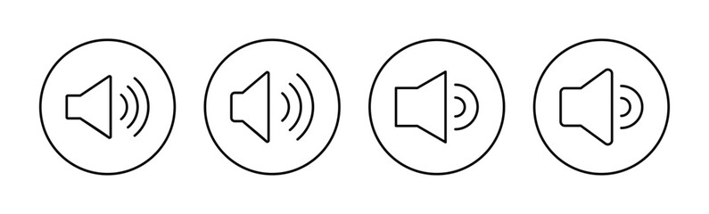 Speaker icon vector for web and mobile app. volume sign and symbol. loudspeaker icon. sound symbol