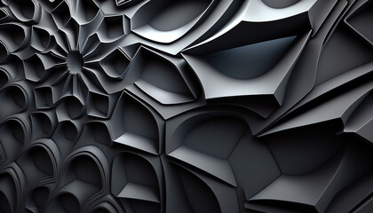 Abstract Modern 3D Texture Wallpaper for Desktop with Futuristic Design Created with Generative AI